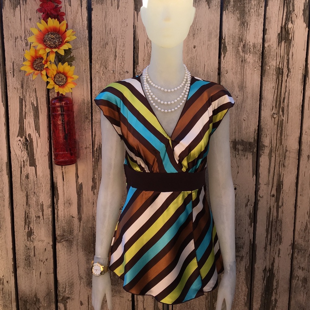 Deep V Sleeveless Top
